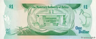 Belize 1 Dollar, 1980 reverse