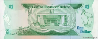 Belize 1 Dollar, 1983-1987 reverse