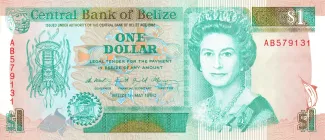 Belize 1 Dollar, 1990