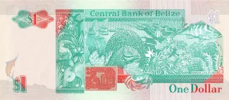 Belize 1 Dollar, 1990 reverse