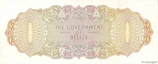 Belize 20 Dollars, 1974-1976 reverse