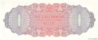 Belize 5 Dollars, 1975-1976 reverse