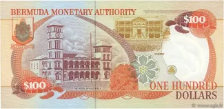 Bermuda 100 Dollars - Elizabeth II, 1989 reverse
