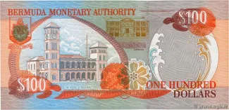 Bermuda 100 Dollars - Elizabeth II, 2000 reverse