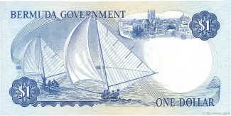 Bermuda 1 Dollar - Elizabeth II, 1970 reverse