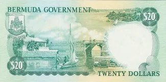 Bermuda 20 Dollars - Elizabeth II, 1970 reverse