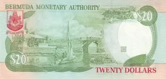 Bermuda 20 Dollars - Elizabeth II, 1999 reverse
