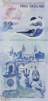 Bermuda 2 Dollars - Charles III, 2024 reverse