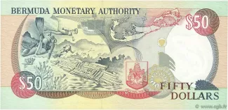 Bermuda 50 Dollars - Elizabeth II, 1992-1996 reverse