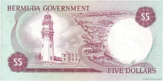 Bermuda 5 Dollars - Elizabeth II, 1970 reverse