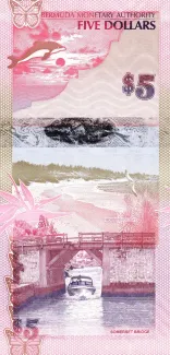 Bermuda 5 Dollars - Elizabeth II, 2009 reverse