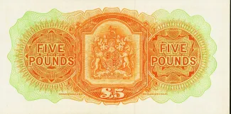 Bermuda 5 Pounds - Elizabeth II, 1952-1966 reverse
