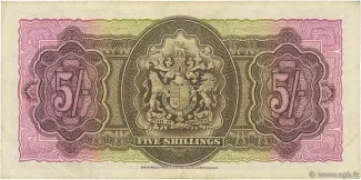 Bermuda 5 Shillings - George VI, 1947 reverse