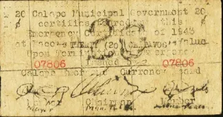 Bohol 20 Centavos, 1943 image