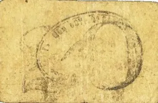 Bohol 20 Centavos, 1943 reverse