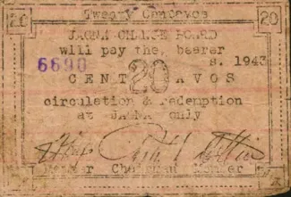 Bohol 20 Centavos, 1943 image