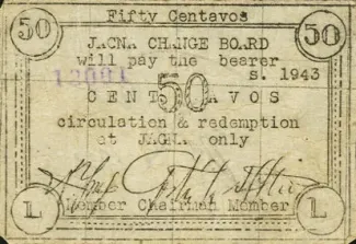 Bohol 50 Centavos, 1943 image