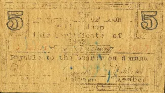 Bohol 5 Centavos, 1943 image