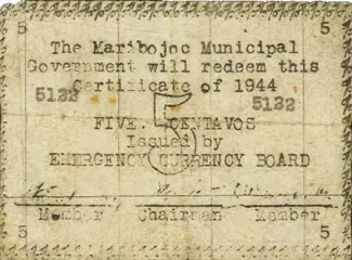 Bohol 5 Centavos, 1944 image