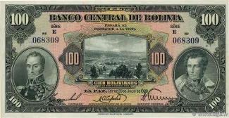 Bolivia 100 Bolivianos, 1928