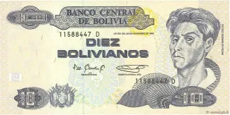 Bolivia 10 Bolivianos, 1998 image