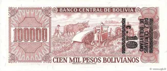 Bolivia 10 Centavos, 1987 reverse