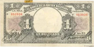 Bolivia 1 Boliviano, 1911