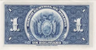 Bolivia 1 Boliviano, 1928 reverse