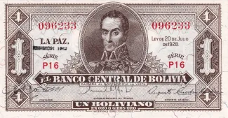 Bolivia 1 Boliviano, 1928