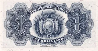 Bolivia 1 Boliviano, 1928 reverse