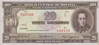 Bolivia 20 Bolivianos, 1945