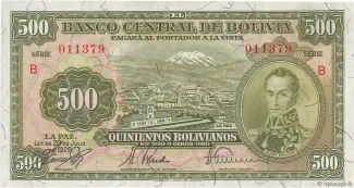 Bolivia 500 Bolivianos, 1928