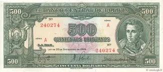 Bolivia 500 Bolivianos, 1945