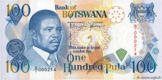 Botswana 100 Pula, 1993