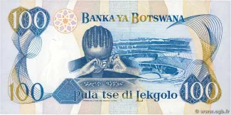 Botswana 100 Pula, 1993 reverse