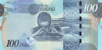 Botswana 100 Pula, 2009-2016 reverse