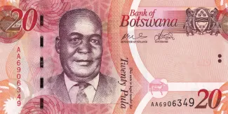 Botswana 20 Pula, 2009-2022
