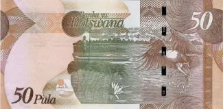 Botswana 50 Pula, 2009-2021 reverse