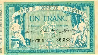 French notgeld 1 Franc, 1915 image