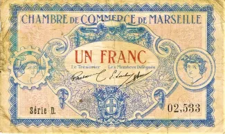 French notgeld 1 Franc, 1917 image