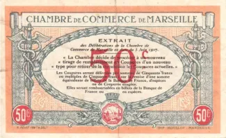 French notgeld 50 Centimes, 1917 reverse