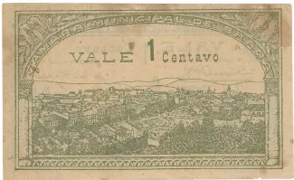 Braga, District of 1 Centavo, 1920 reverse