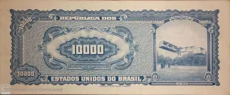 Brazil 10.000 Cruzeiros, 1966 reverse