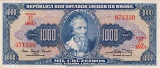 Brazil 1.000 Cruzeiros, 1961-1963 obverse