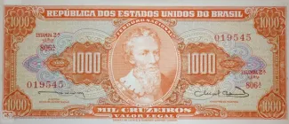 Brazil 1.000 Cruzeiros, 1963 obverse