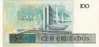 Brazil 100 Cruzados, 1986-1988 reverse