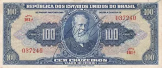 Brazil 100 Cruzeiros, 1943 obverse