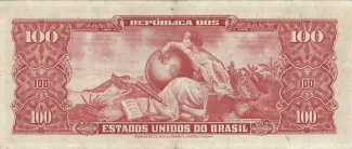 Brazil 100 Cruzeiros, 1949 reverse