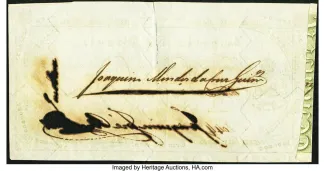 Brazil 100 Mil Réis, 1833 reverse