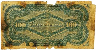 Brazil 100 Mil Réis, 1868 reverse
